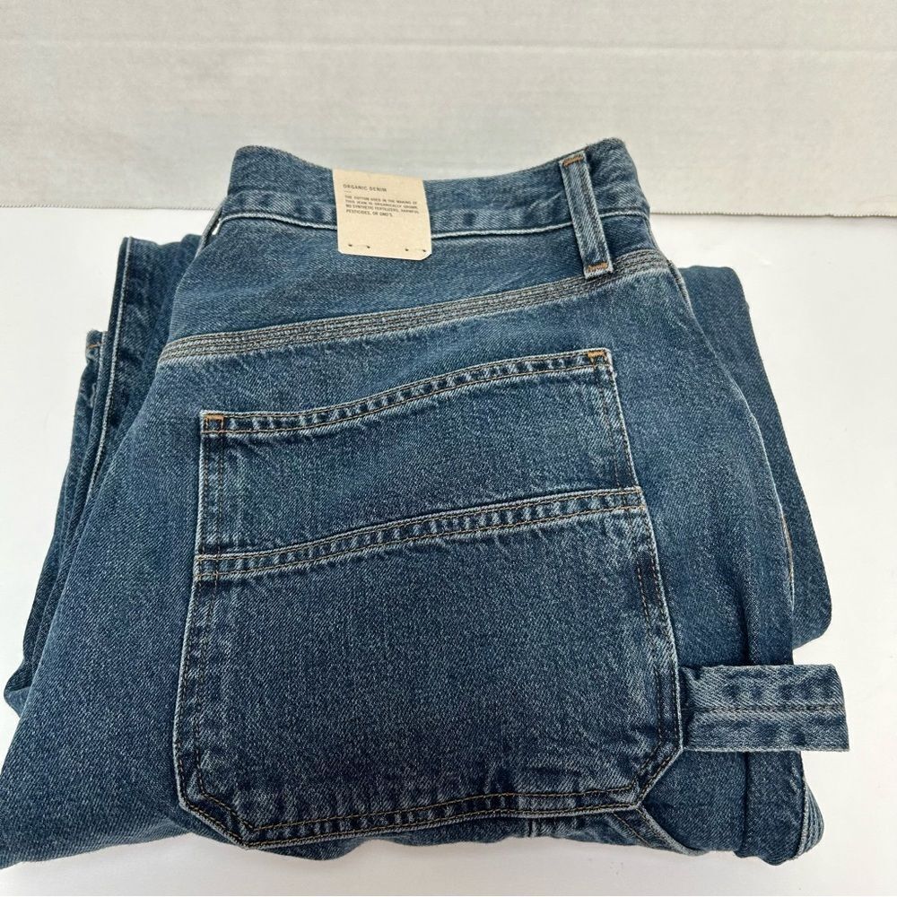 AGOLDE NWT Magda Denim Carpenter Wide Leg Jeans in Darkness size 31